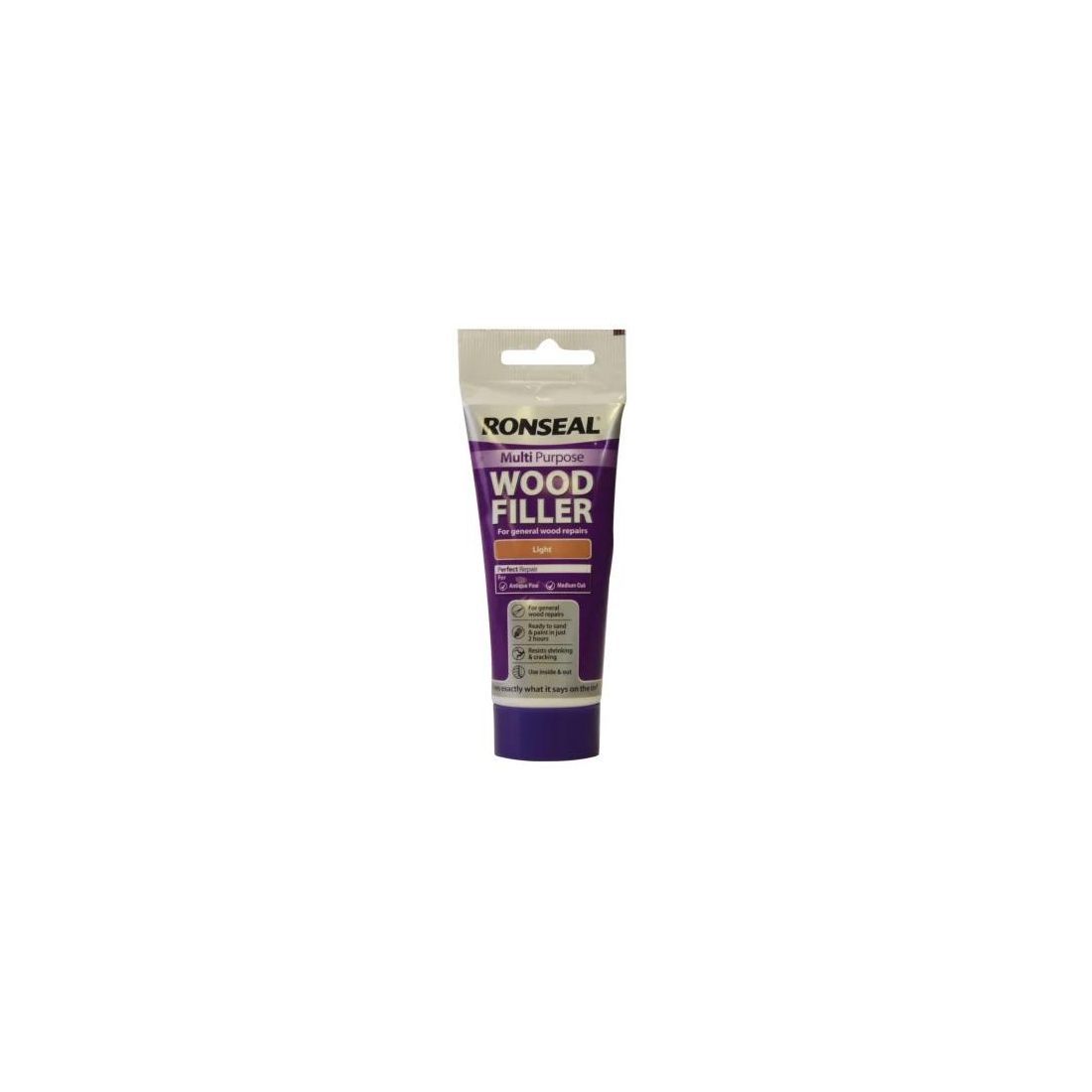 RONSEAL MULTI-PURPOSE WOOD FILLER LIGHT 100G