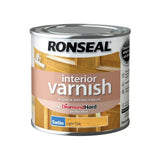 Ronseal Diamond Hard Interior Satin Varnish Light Oak 250ml RONSEAL