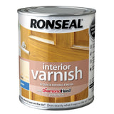 RONSEAL DIAMOND INTERIOR CLEAR SATIN VARNISH 250ML