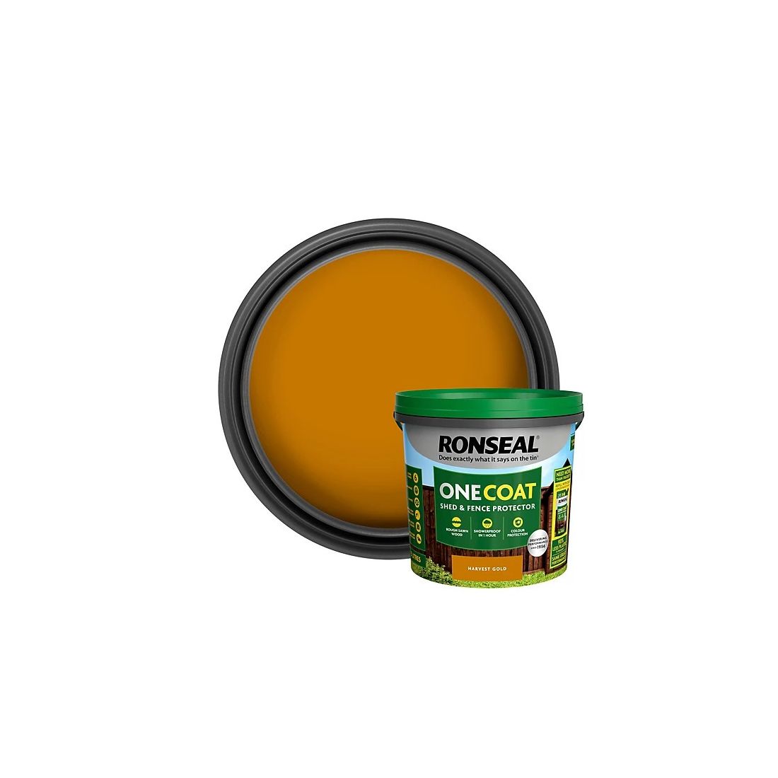 Ronseal One Coat Shed & Fence Protector Harvest Gold 5l