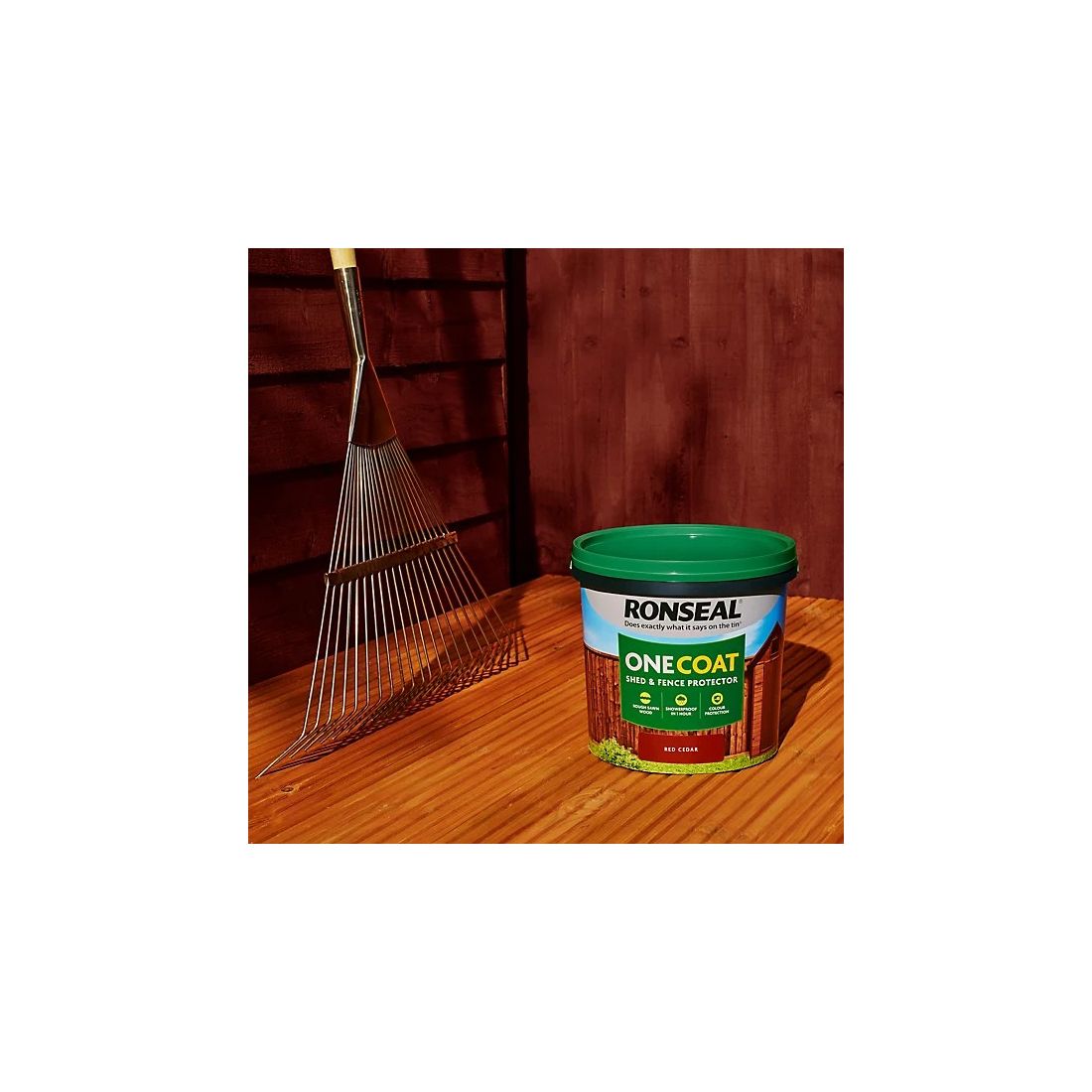 RONSEAL ONE COAT SHED & FENCE PROTECTOR RED CEDAR 12L
