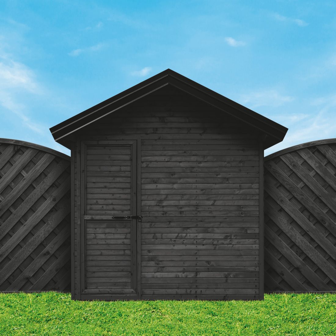 Ronseal One Coat Shed & Fence Protector Tudor Black Oak 12l