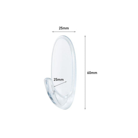 3M COMMAND MEDIUM HOOKS CLEAR PACK OF 2