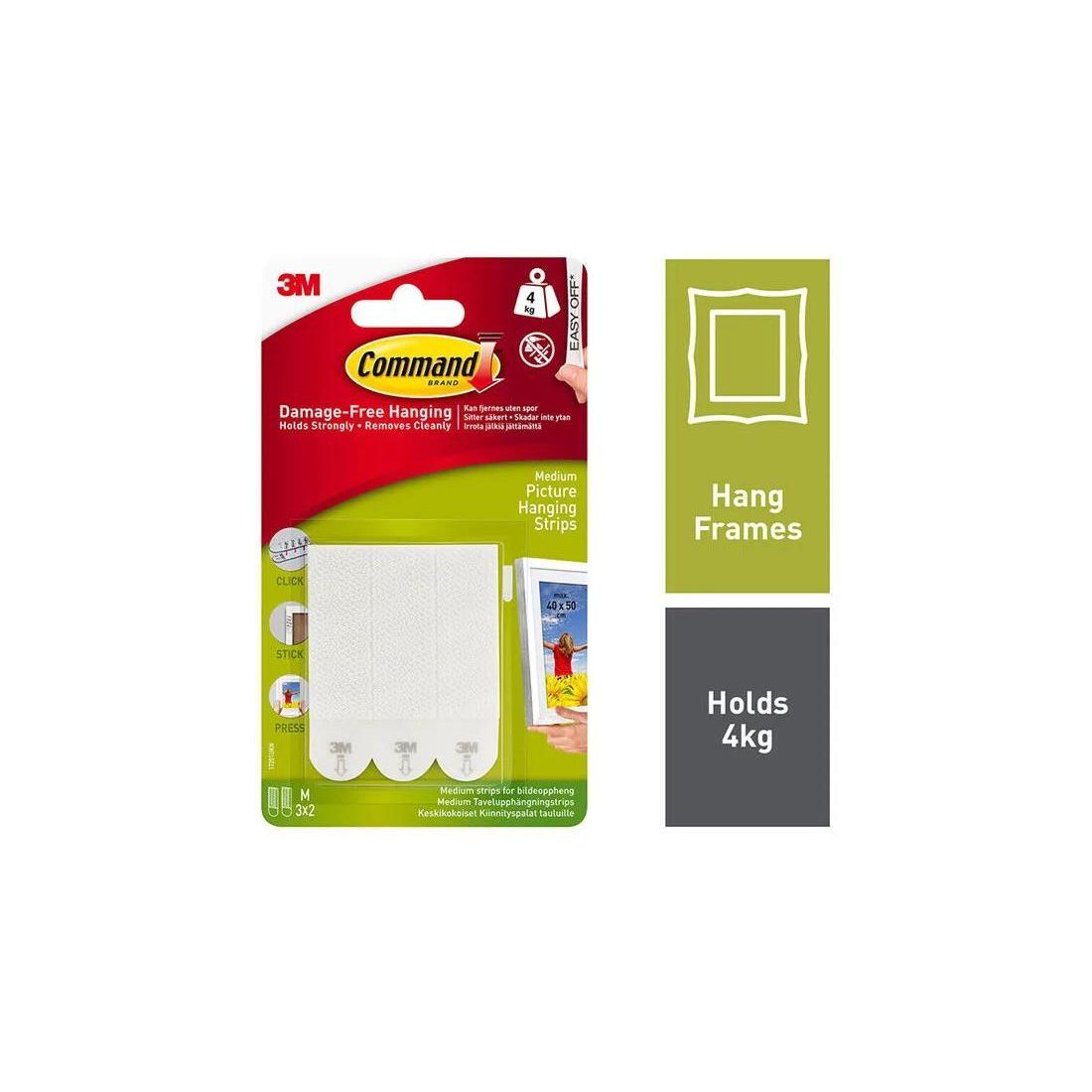 3M COMMAND MEDIUM PICTURE HANGING STRIPS