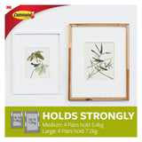 3M COMMAND PICTURE HANGING STRIPS LARGE & MEDIUM