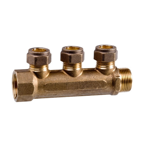 3/4" X 1/2" X 3  PORT MANIFOLD