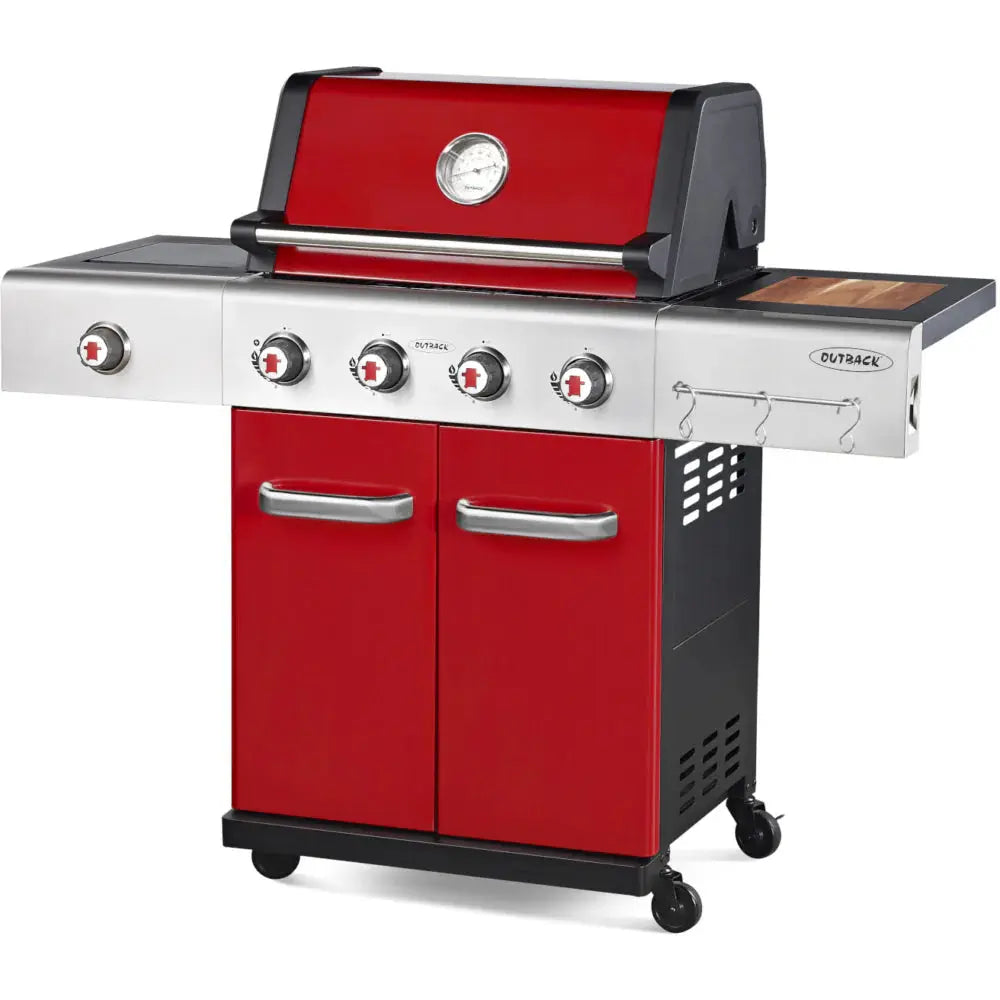 OUTBACK JUPITER 4 B GAS BBQ RED AMALGAMATED