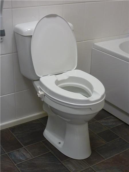 ASSIST WHITE UNIVERSAL FITTING 2" RAISED TOILET SEAT & COVER
