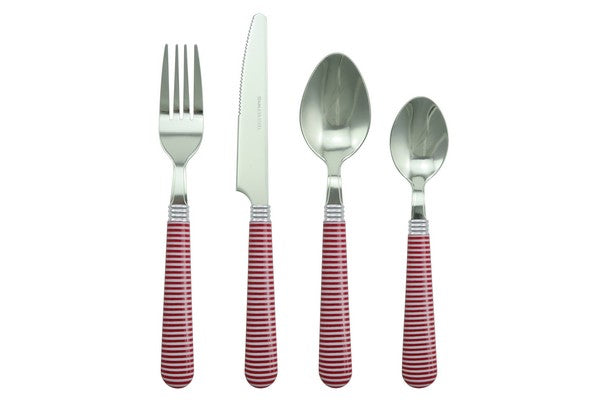 APOLLO 16 PCE CUTLERY SET HOOP RED