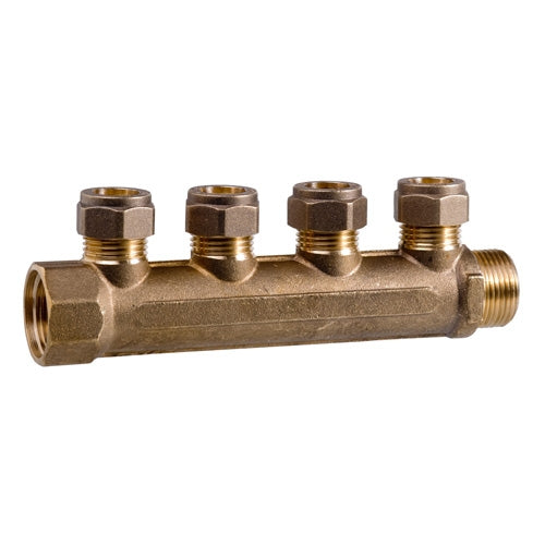 3/4" X 1/2" X 4 PORT MANIFOLD