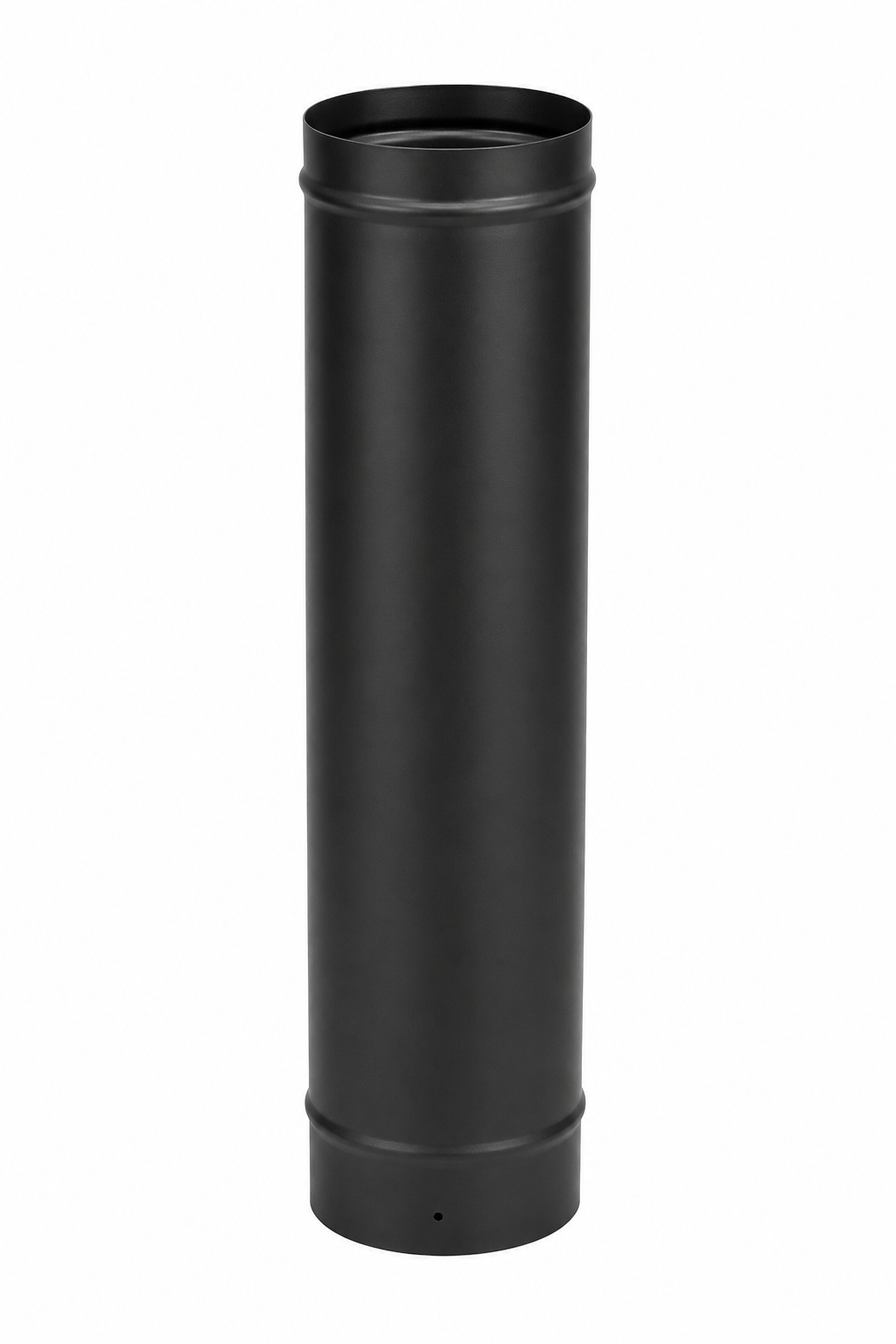 500 Straight MBE Pipe 5 inch matt black stove flue pipe for wood-burning and multi-fuel stove systems.