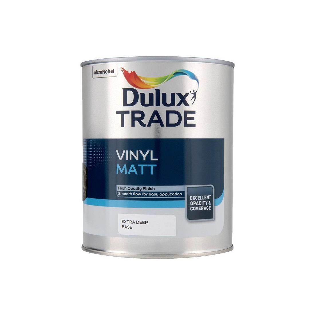 Dulux Trade Vinyl Matt 99.9% VOC Free Extra Deep Base 1l