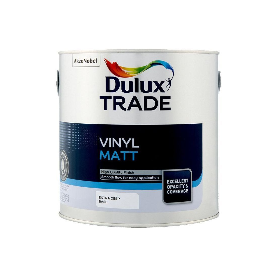 Dulux Trade Vinyl Matt 99.9% VOC Free Extra Deep Base 2.5l