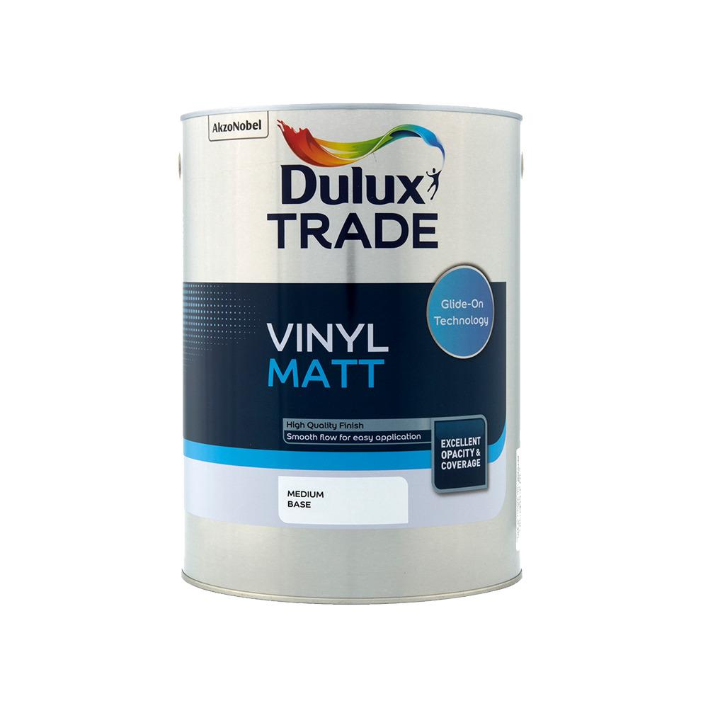 DULUX TRADE VINYL MATT MEDIUM BASE 5L