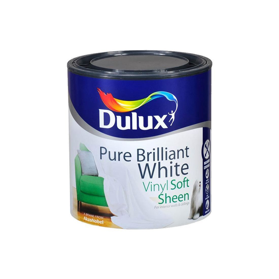Dulux Vinyl Soft Sheen Pure Brilliant White 1l