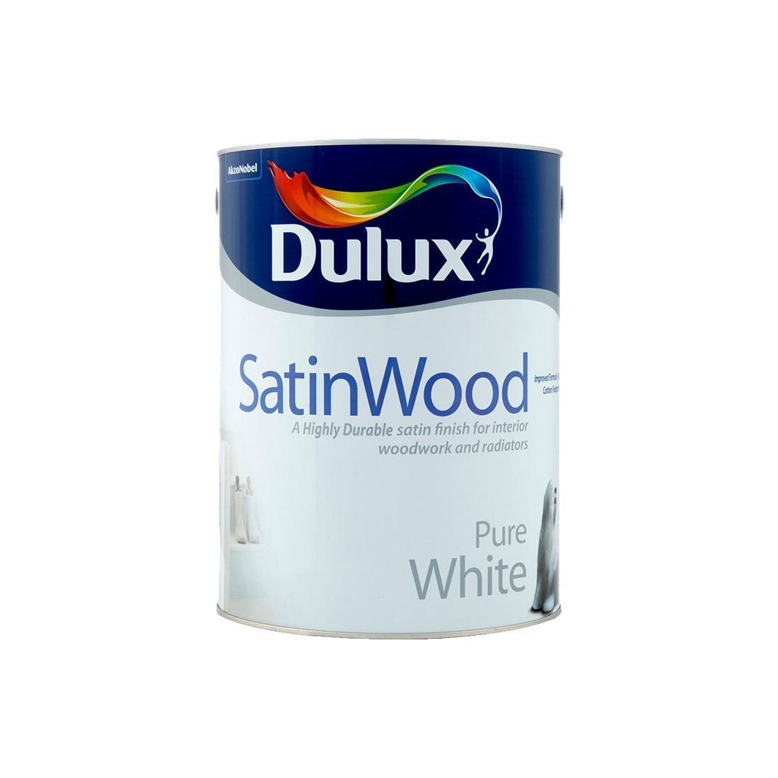 DULUX SATINWOOD PURE WHITE 5L