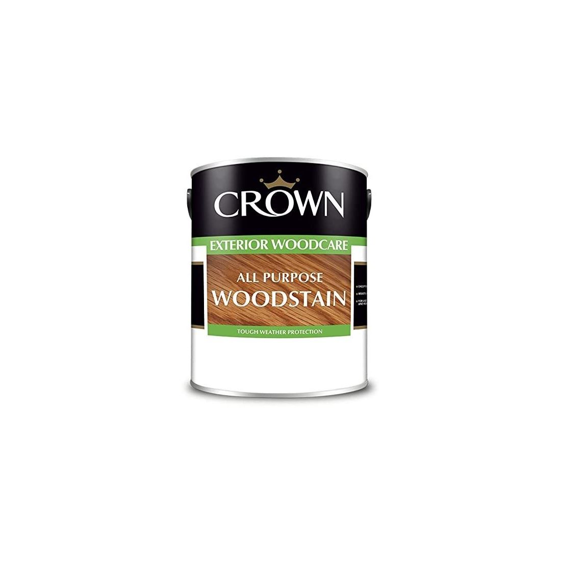 CROWN EXTERIOR ALL PURPOSE WOODSTAIN EBONY 5L