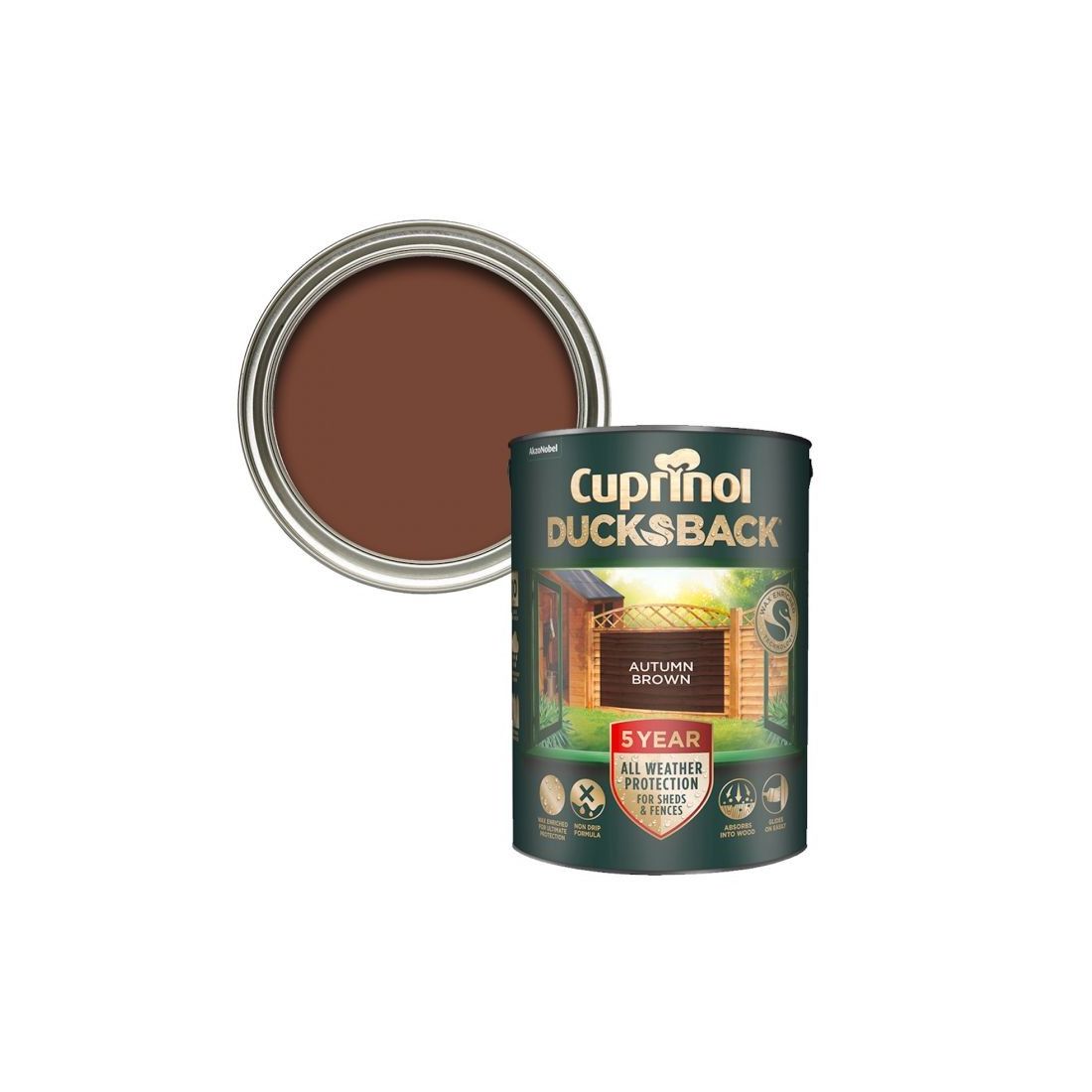 CUPRINOL DUCKSBACK AUTUMN BROWN 5L