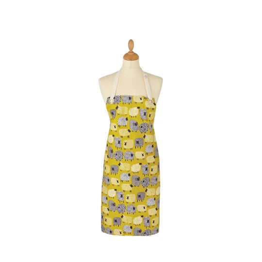 DOTTY SHEEP OILCLOTH APRON