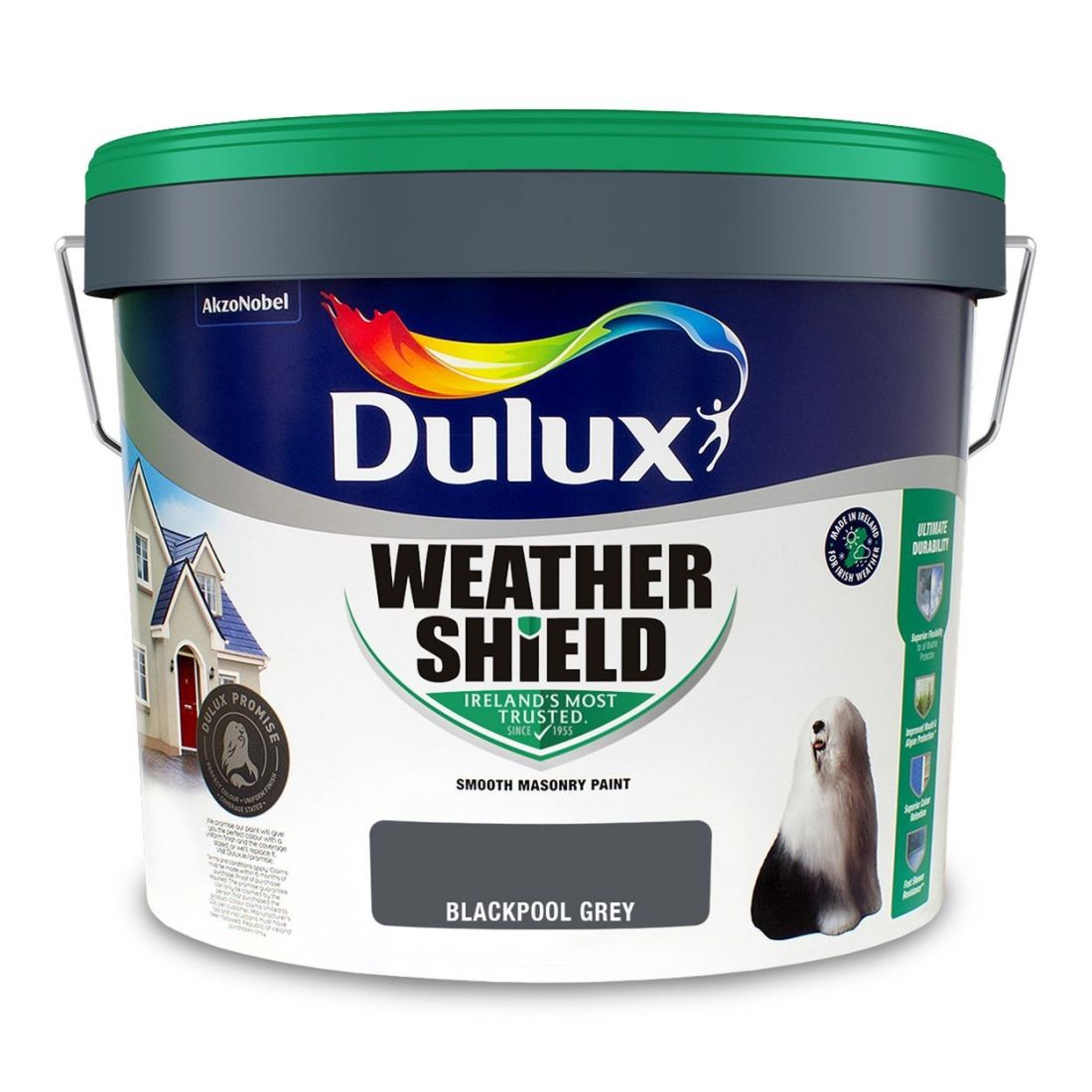 Dulux Weathershield Blackpool Grey 10l