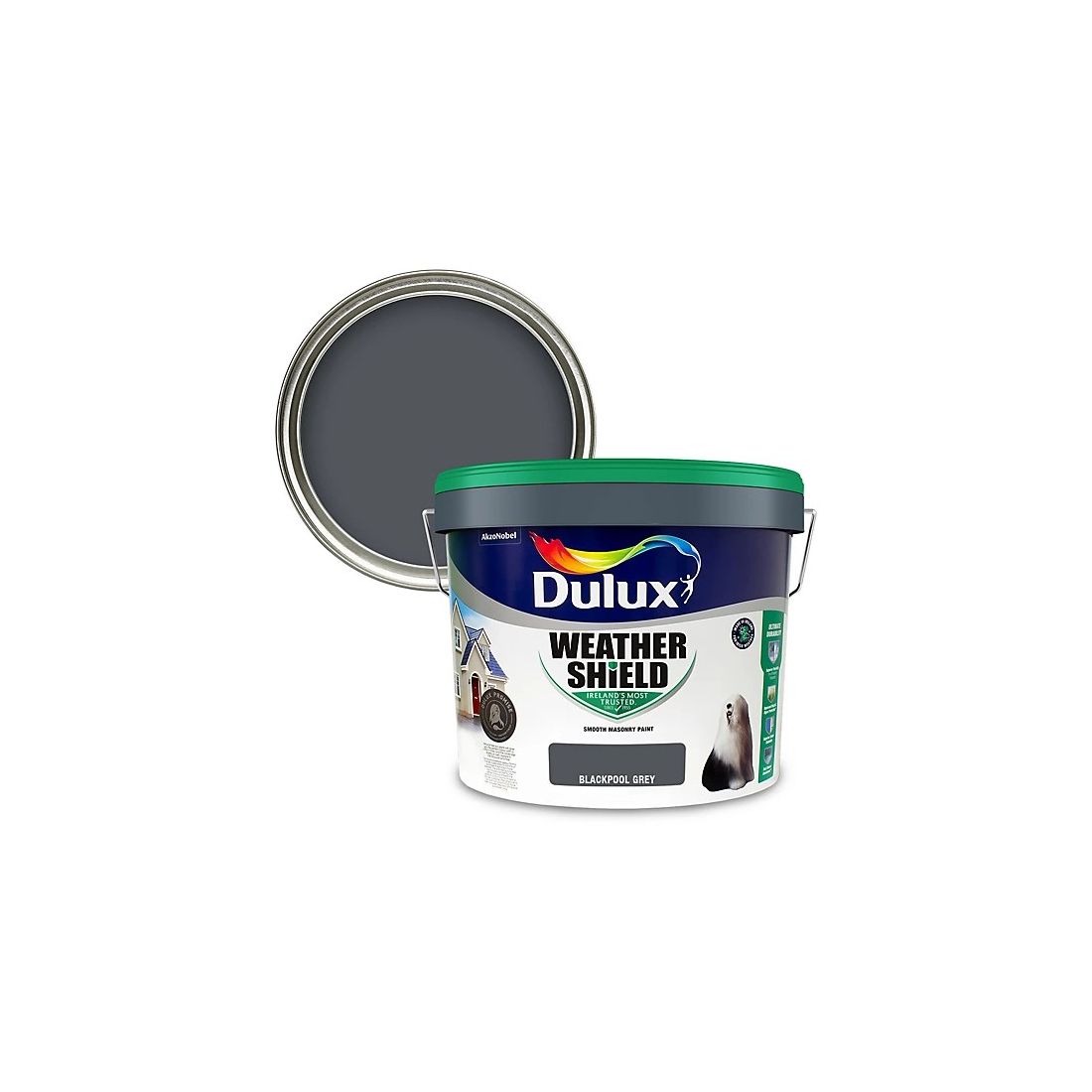 Dulux Weathershield Blackpool Grey 10l
