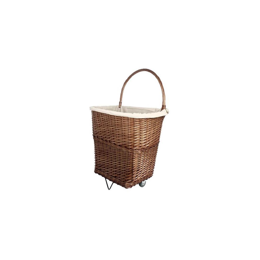 Sirocco Willow Log Cart With Canvas Liner