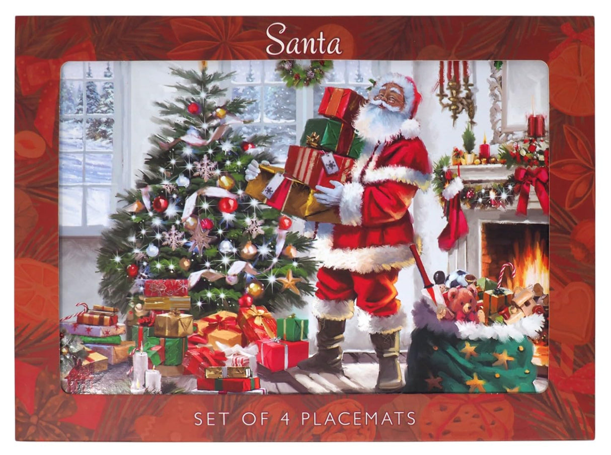 XMAS SANTA SET 4 PLACEMATS