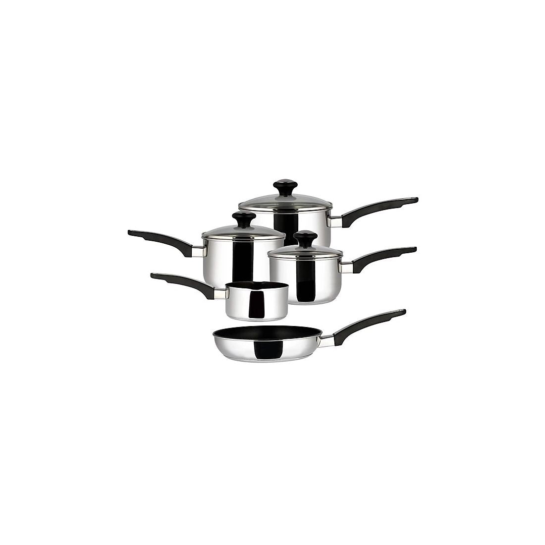 PRESTIGE STAINLESS STEEL 5 PIECE COOKWARE SET
