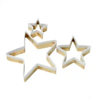 CHRISTMAS STAR SET 3 COOKIE CUTTERS