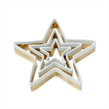 CHRISTMAS STAR SET 3 COOKIE CUTTERS