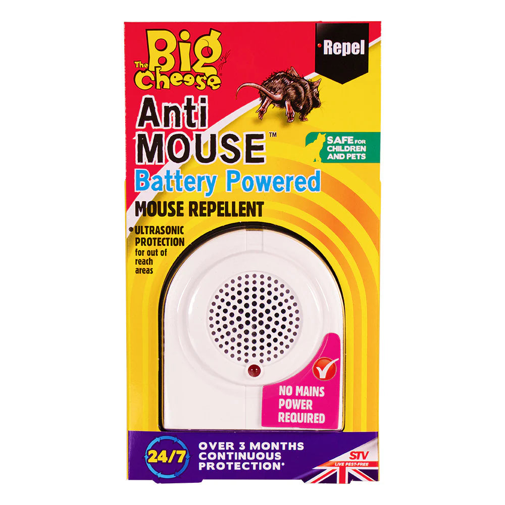 THE BIG CHEESE ANTI MOUSE BATTERY POWERED MOUSE REPELLENT