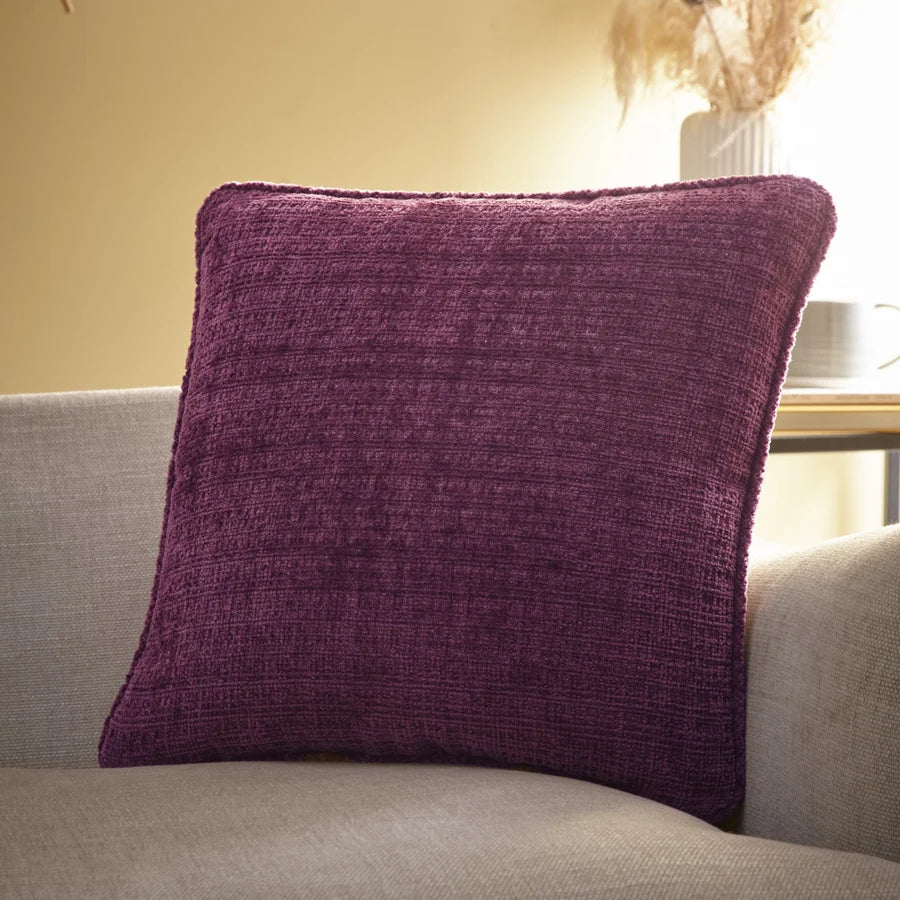 CUSHION ALBA CHENILLE WINE 43X 43 CM
