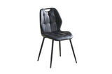 ALVA PU DINING CHAIR BLACK