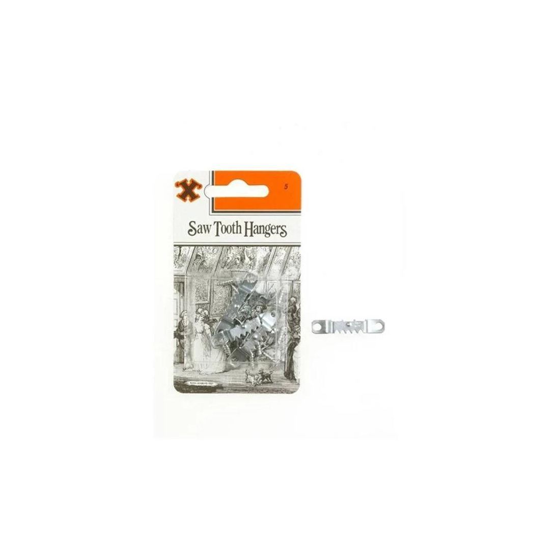 X Saw Tooth Hanger Pack of 5
