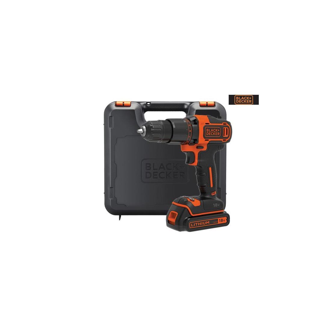 Black & Decker 2 Gear Combi Drill 18v 1 x 1.5Ah Li-ion
