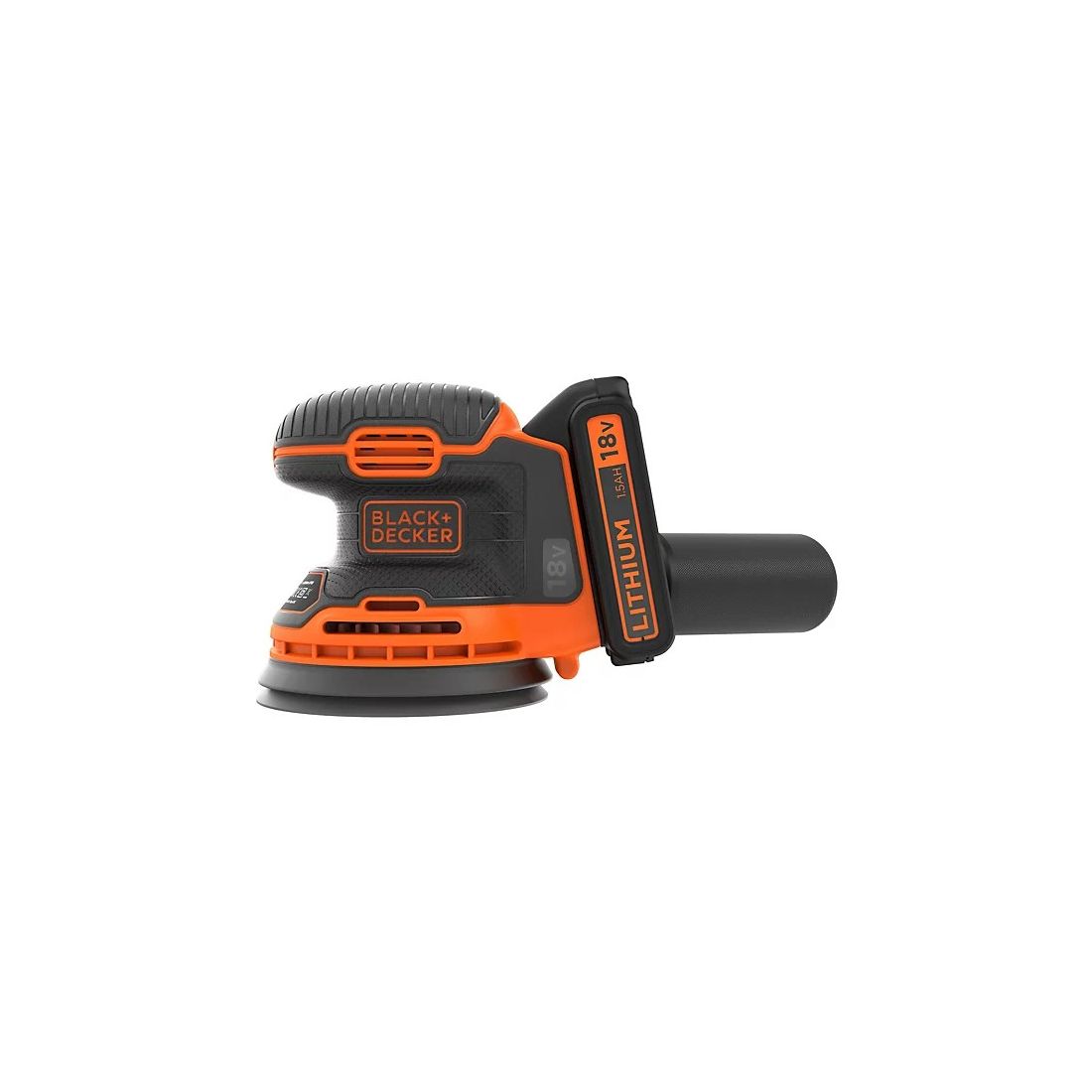 BLACK & DECKER 18V 125MM 1.5 LI-ION POWERCONNECT CORDLESS RANDOM ORBIT SANDER