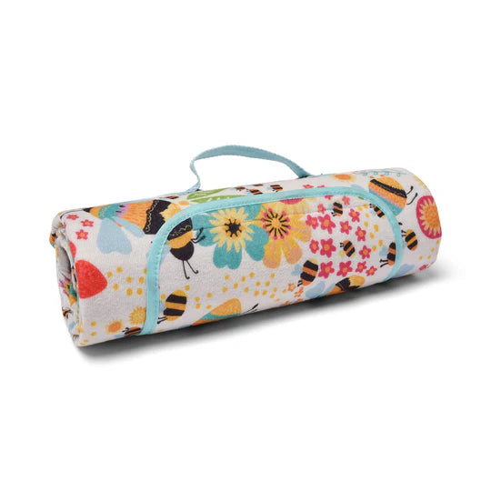 BUZZY BEE OCHRE PICNIC BLANKET