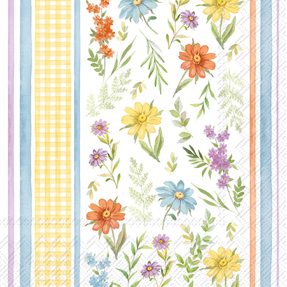 napkins cocktail size flower nanni