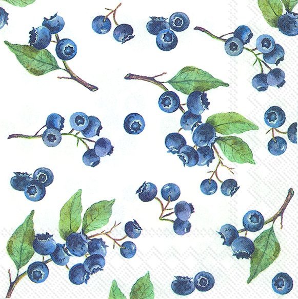 NAPKINS COCKTAIL SIZE BLUEBERRIES