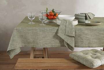 tablecloth 130 x 280 olive