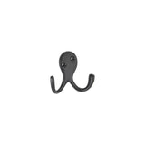 Robe Double Hook Twin Pack Black