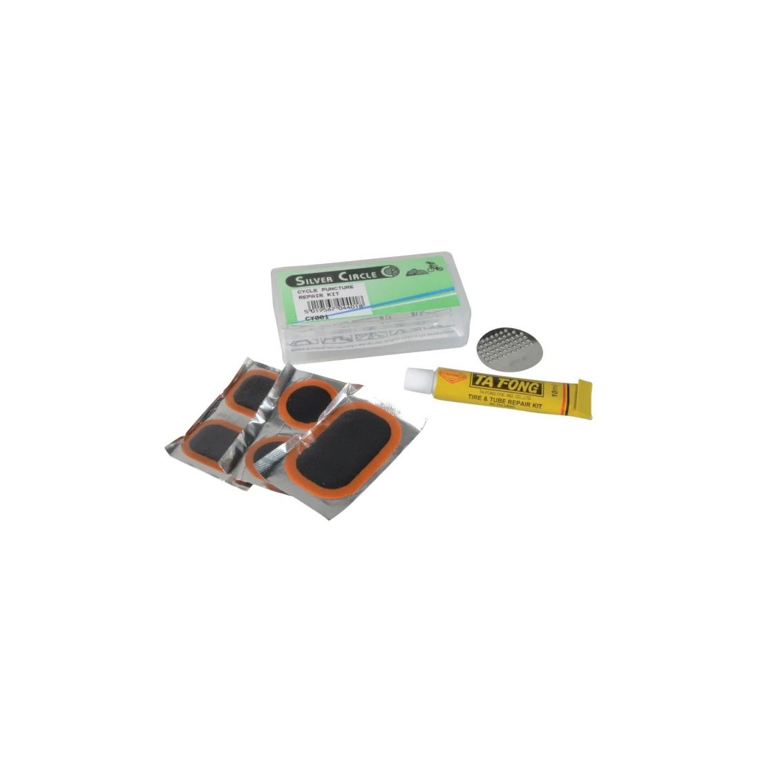 Silver Circle Puncture Repair Kit