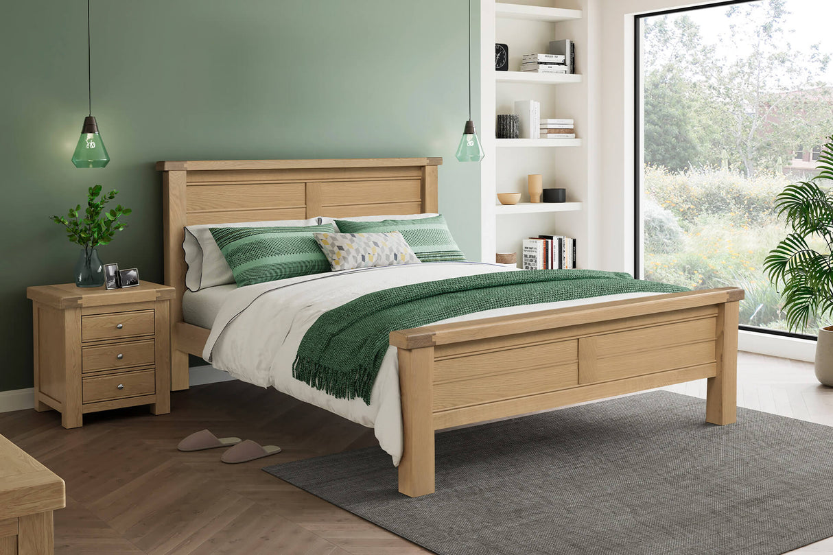DELANEY 5 FT OAK BED