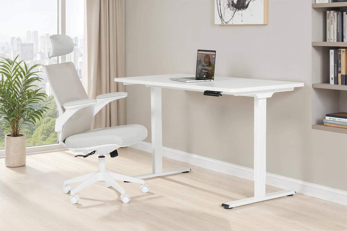 DAX SIT STAND DESK 1200 WHITE