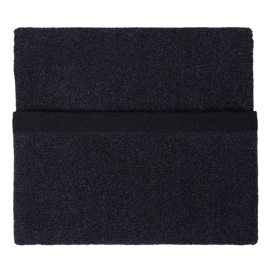 towel navy hand 50 x 90 cm