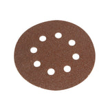 Faithfull Hook & Loop Sanding Disc DID3 Holed 125mm Coarse Pack of 5