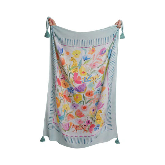 throw festival duckegg 130 x180 cm