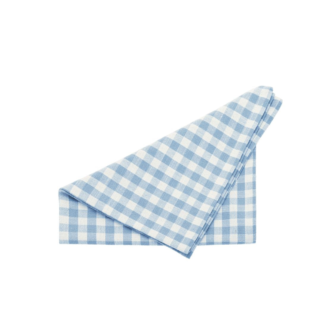 NAPKINS(set of 4 ) BLUE GINGHAM 46 x 46cm 100% COTTON