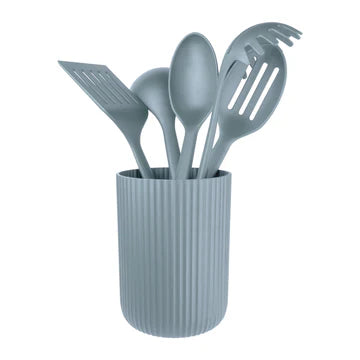 5 PCE UTENSIL SET POT ASH