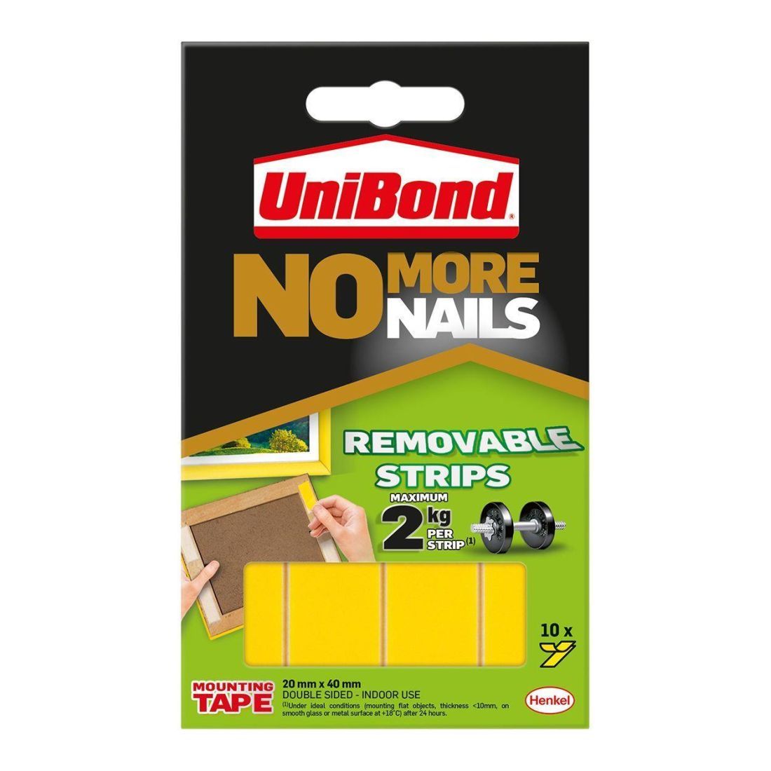Unibond No More Nails Removable Strips